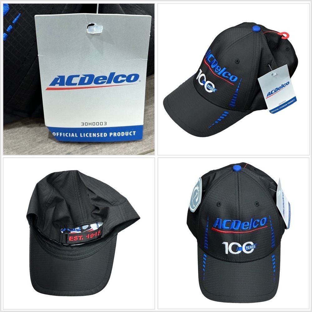 ACDelco 100 Years Parts Genuine Baseball Hat Adjustable One Size Black Trucker